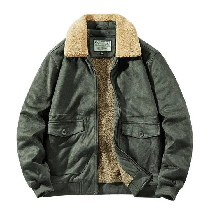 Marc Fleece-Lined Suede Jacket
