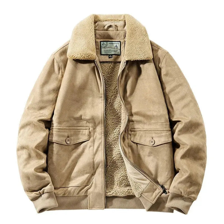 Marc Fleece-Lined Suede Jacket