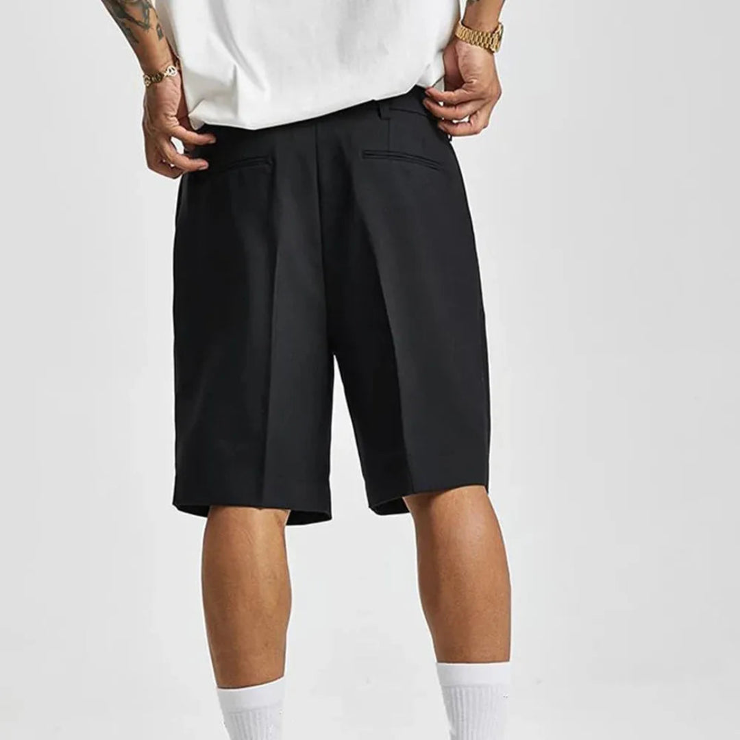 Marcus Tailored Black Shorts