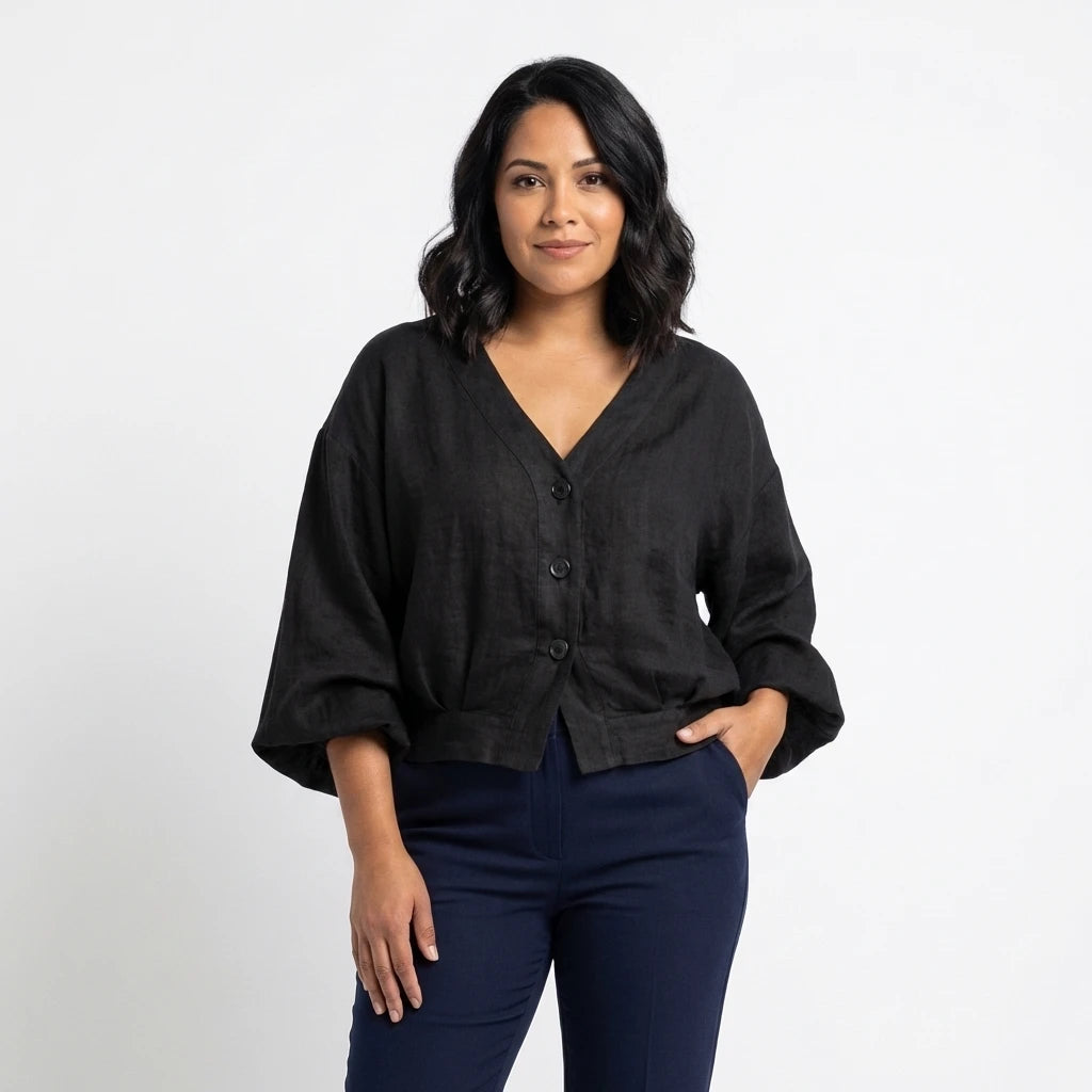 Marlen Linen Blouse