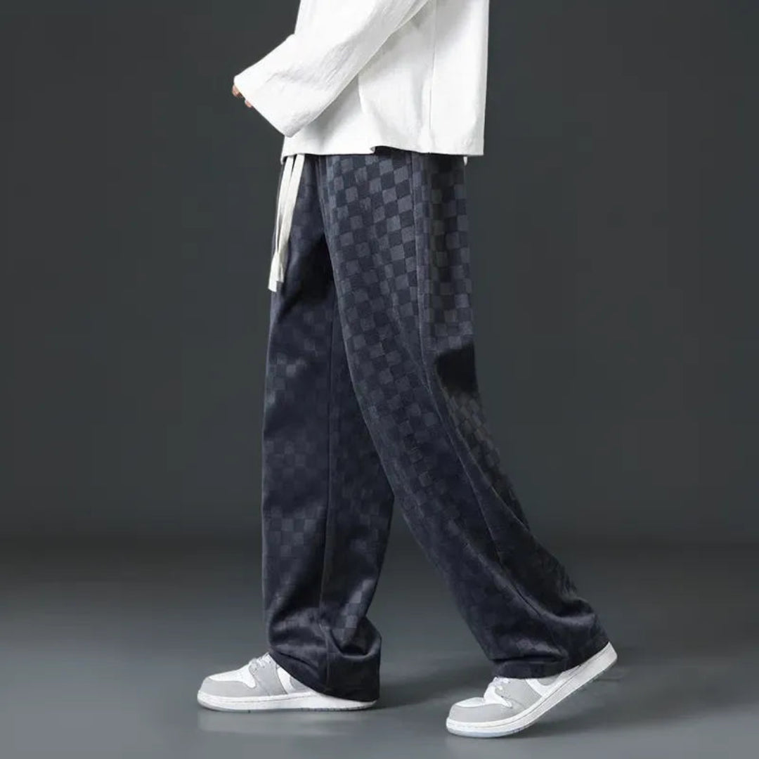 Maverick Checkered Track Pants