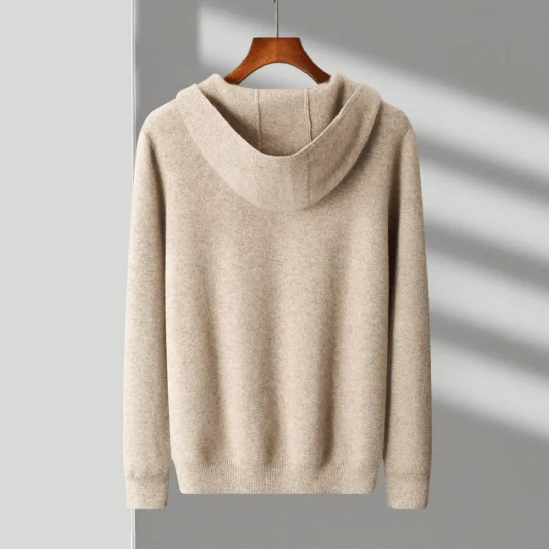 Maverick Merino Hooded Full-Zip Sweater