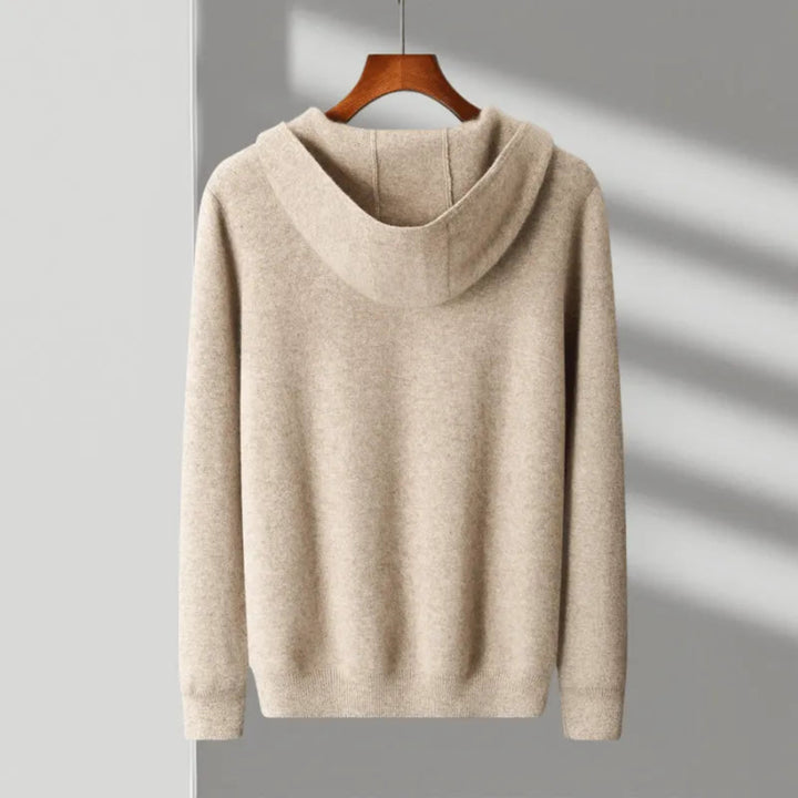 Maverick Merino Hooded Full-Zip Sweater