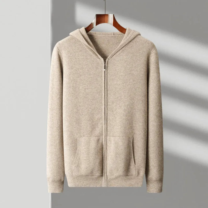 Maverick Merino Hooded Full-Zip Sweater