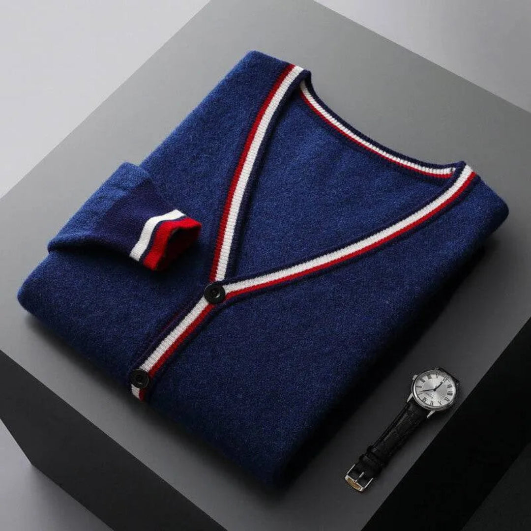 Max V-Neck Wool Cardigan