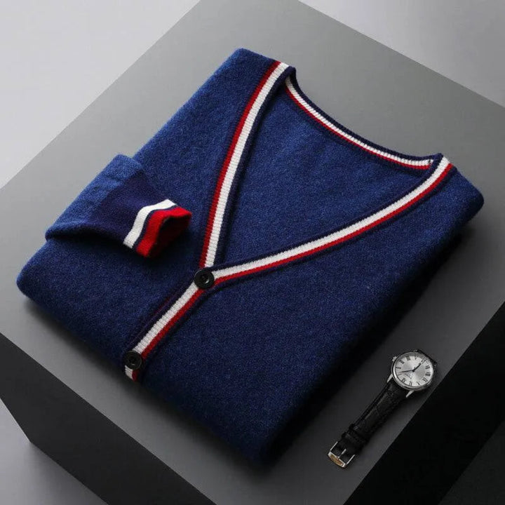 Max V-Neck Wool Cardigan