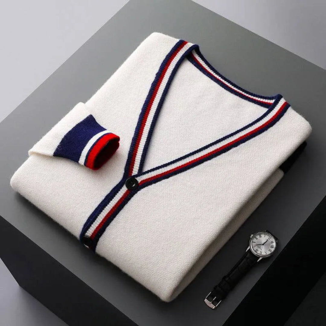 Max V-Neck Wool Cardigan