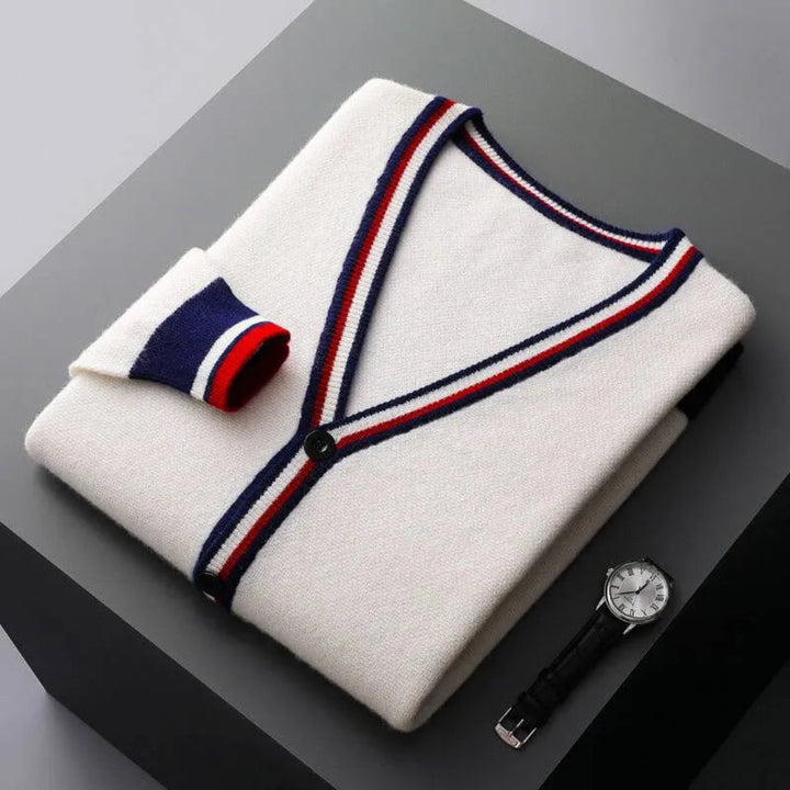 Max V-Neck Wool Cardigan