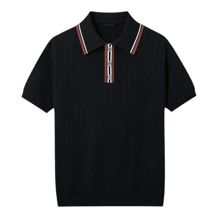 Men Chevron Knit Polo LionStyle