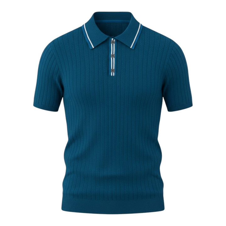 Men Chevron Knit Polo LionStyle