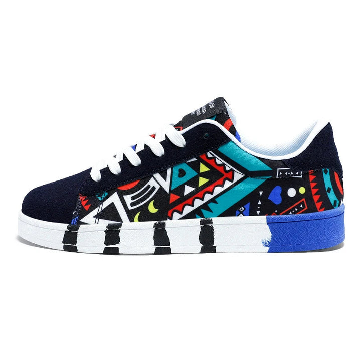 Men Graphic Art Casual Sneakers LionStyle