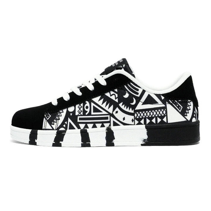 Men Graphic Art Casual Sneakers LionStyle