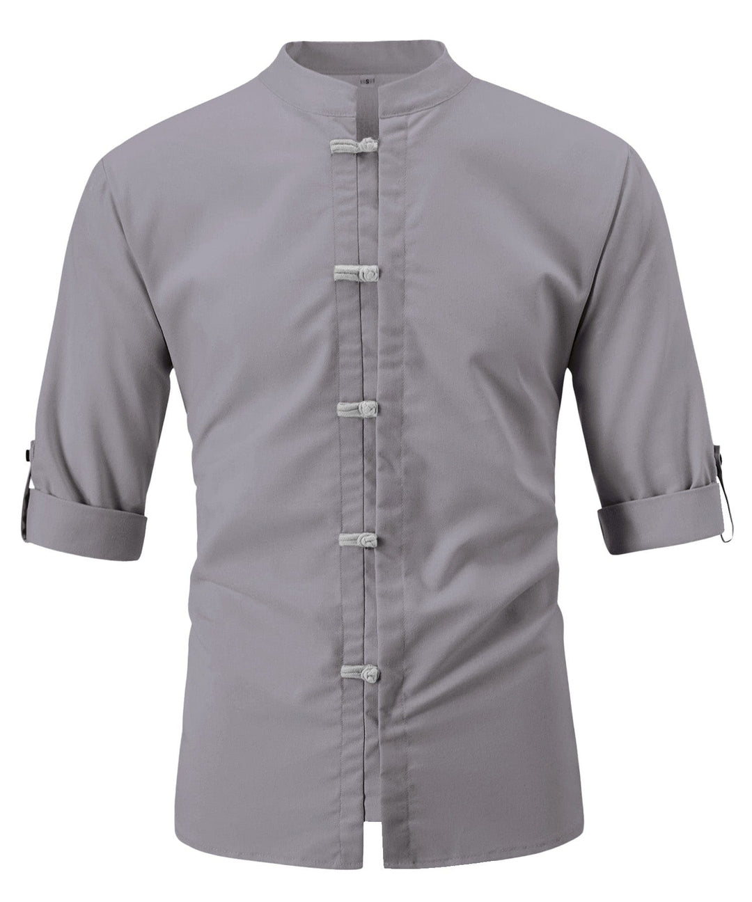 Men Mandarin Collar Casual Shirt LionStyle