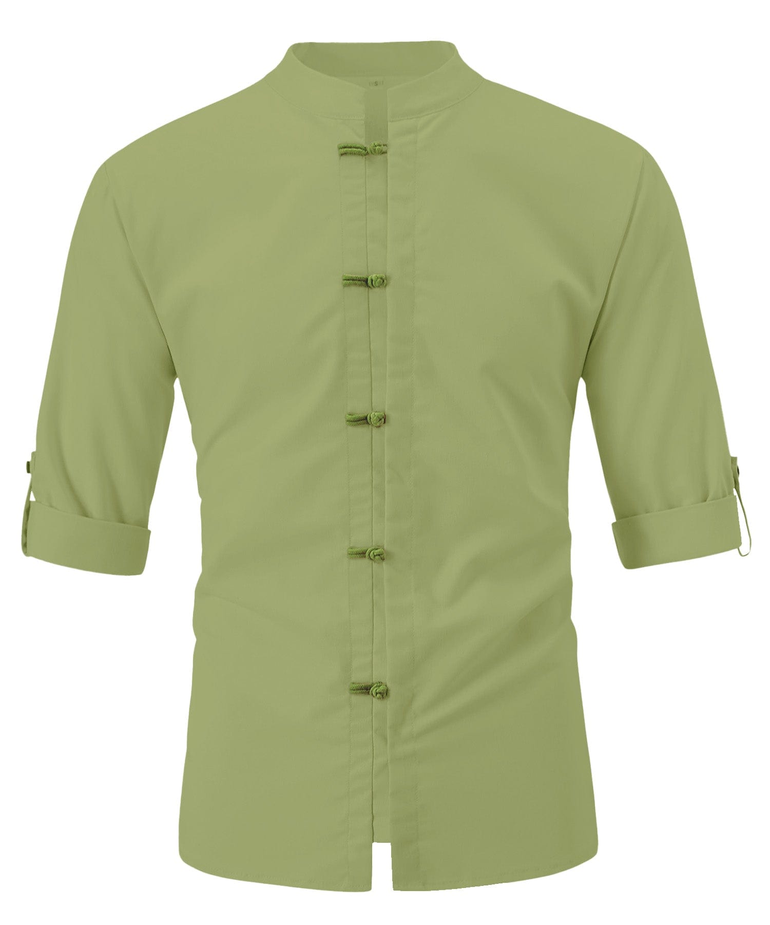 Men Mandarin Collar Casual Shirt LionStyle