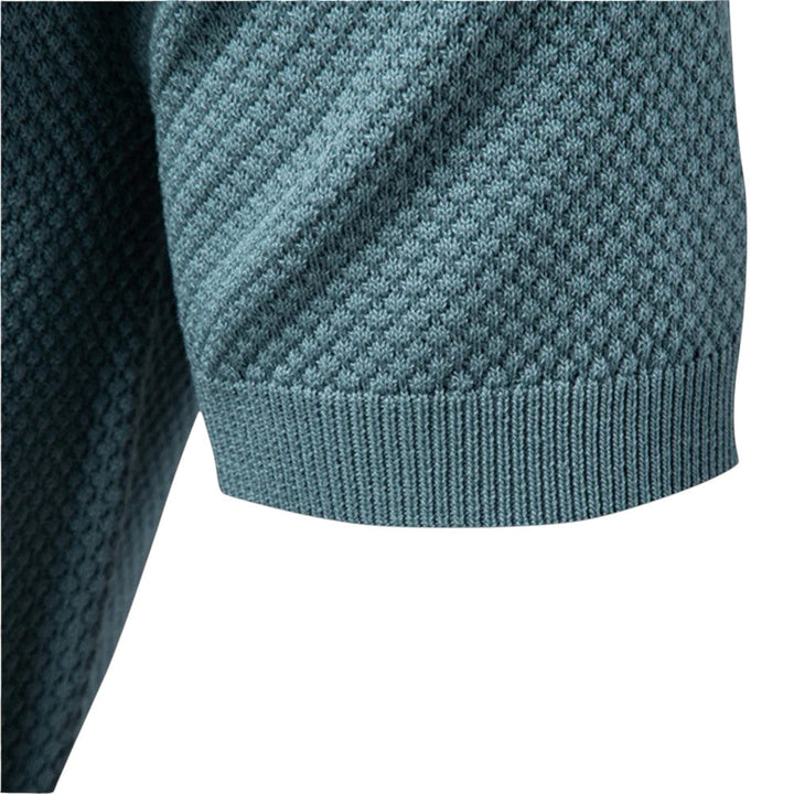 Men Micro-Texture Knit Polo LionStyle