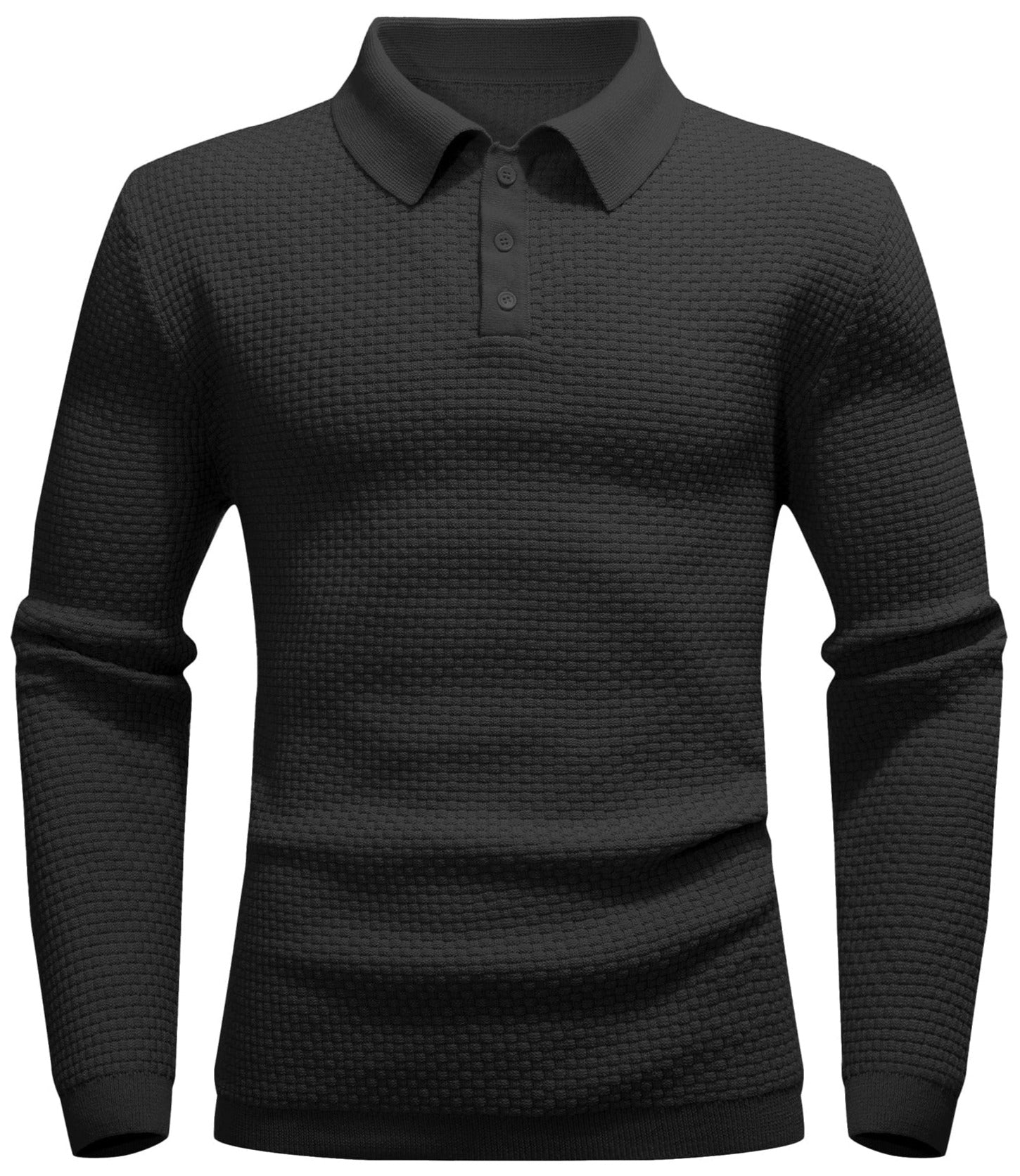 Men Minimalist Knit Polo LionStyle