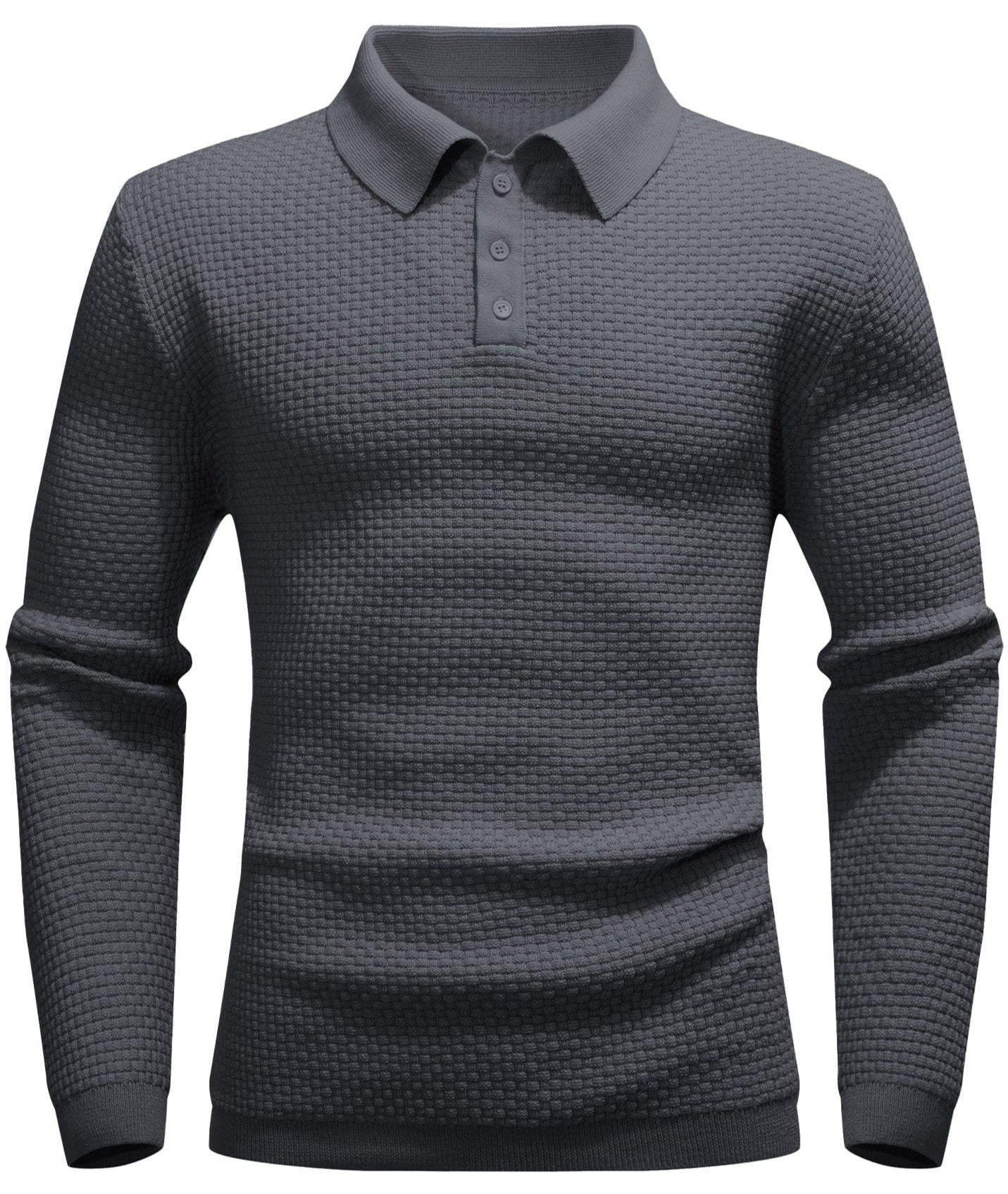 Men Minimalist Knit Polo LionStyle