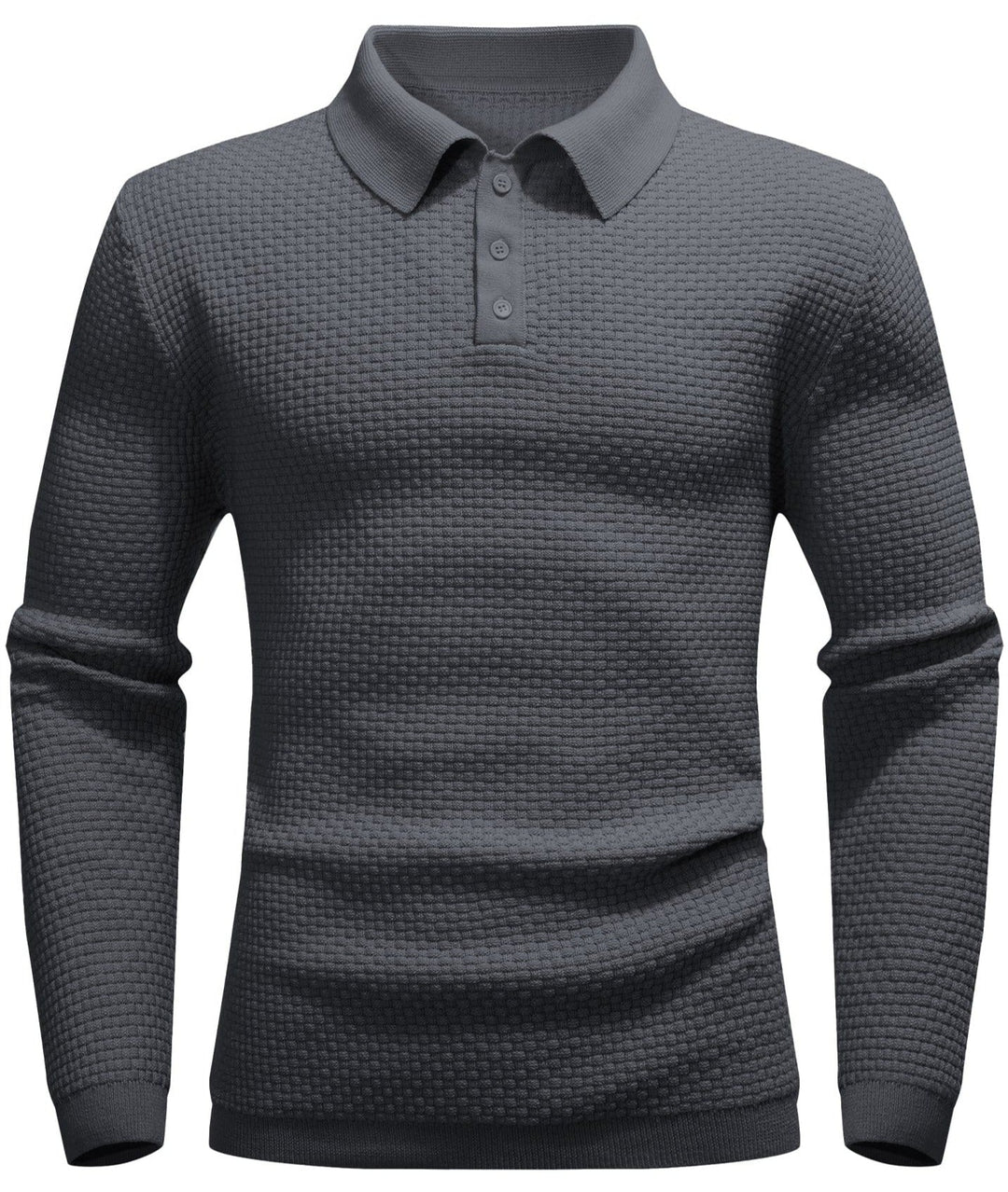 Men Minimalist Knit Polo LionStyle