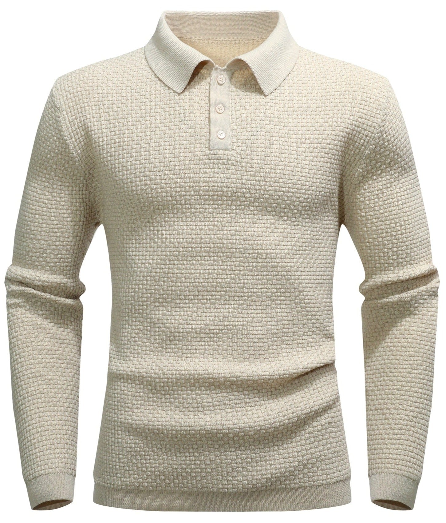 Men Minimalist Knit Polo LionStyle