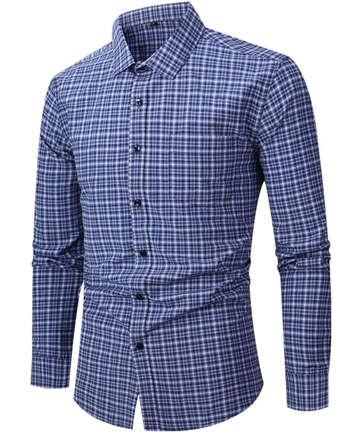 Men Slim Fit Check Shirt LionStyle Lion Style