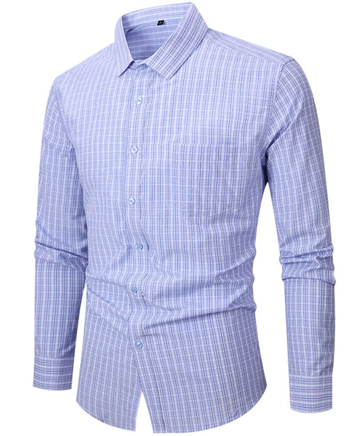 Men Slim Fit Check Shirt LionStyle Lion Style