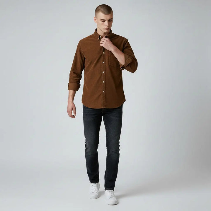 Men Smart Casual Oxford Shirt LionStyle Lion Style