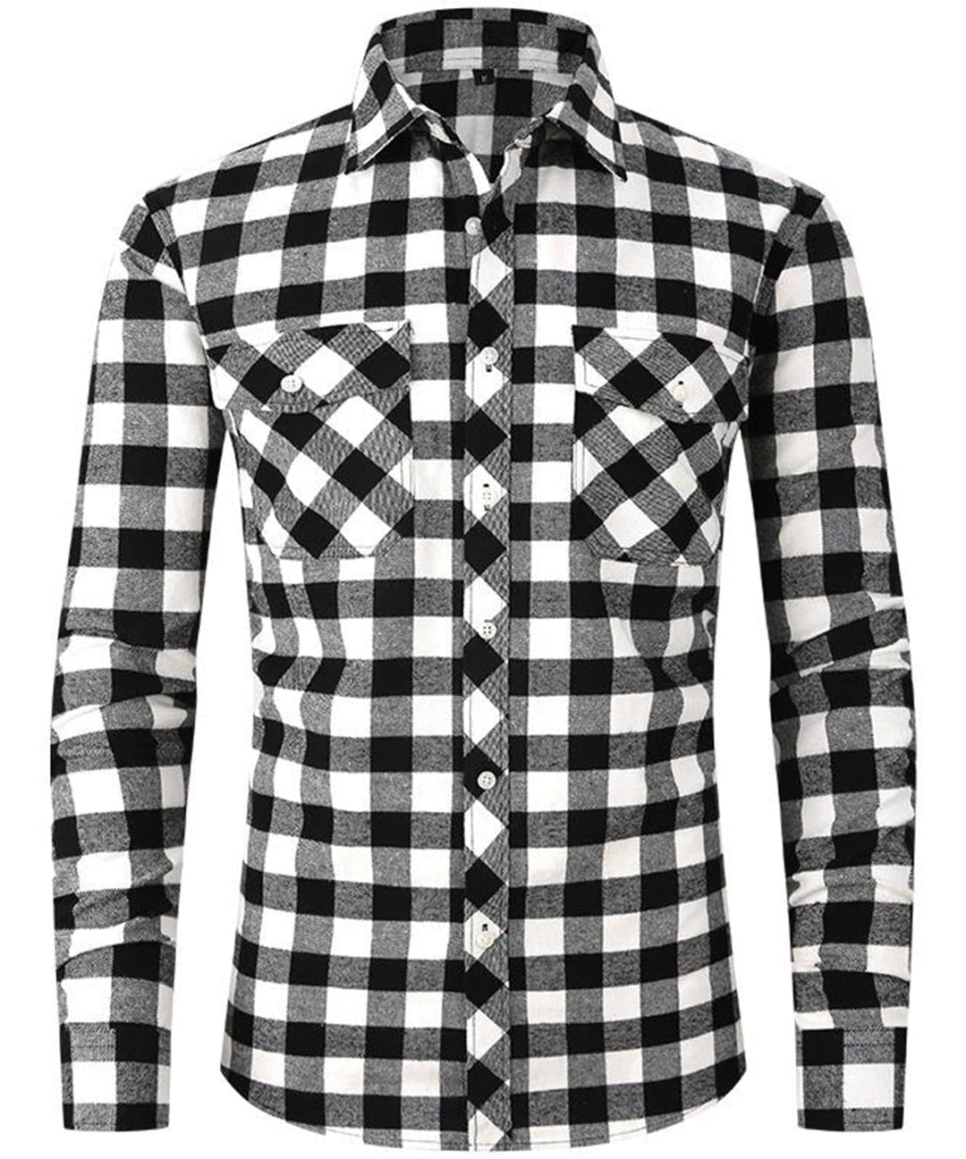 Men Smart Casual Plaid Shirt LionStyle