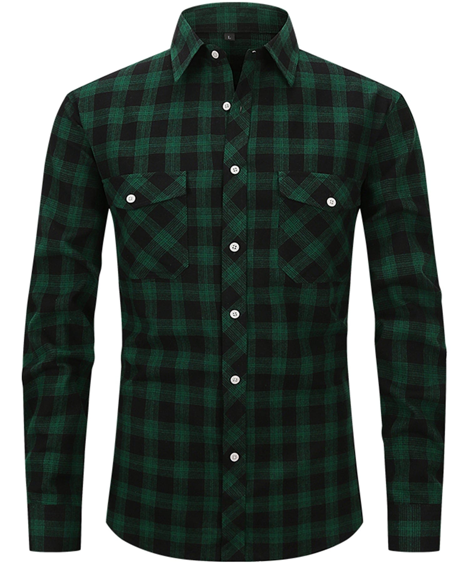 Men Smart Casual Plaid Shirt LionStyle