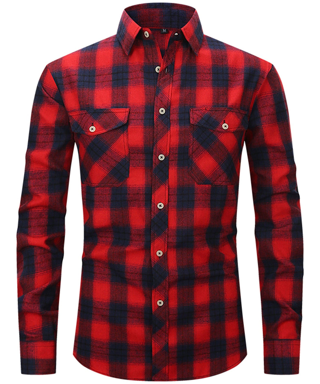 Men Smart Casual Plaid Shirt LionStyle