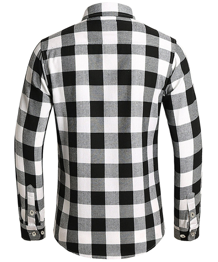 Men Smart Casual Plaid Shirt LionStyle