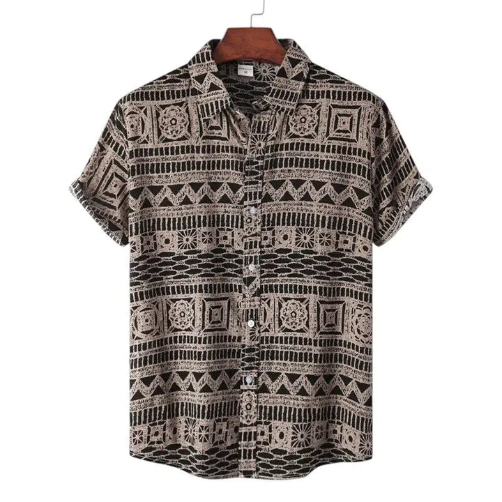 Men Tribal Pattern Shirt LionStyle Lion Style