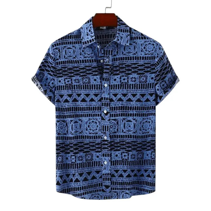 Men Tribal Pattern Shirt LionStyle Lion Style