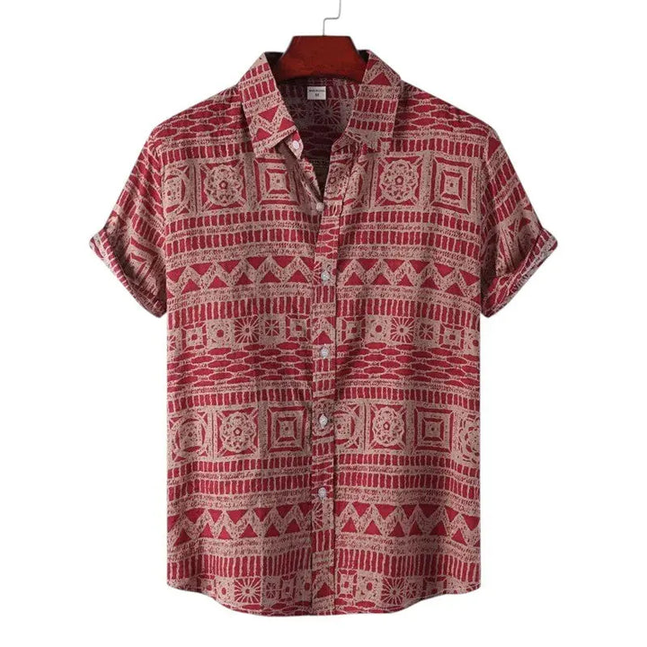 Men Tribal Pattern Shirt LionStyle Lion Style