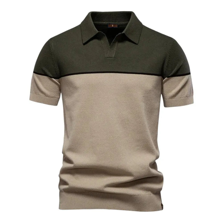 Men Two Tone Polo LionStyle