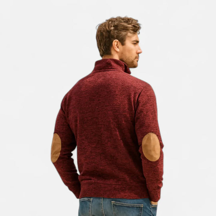 Men’s Heritage Stand-Collar Knit Sweater