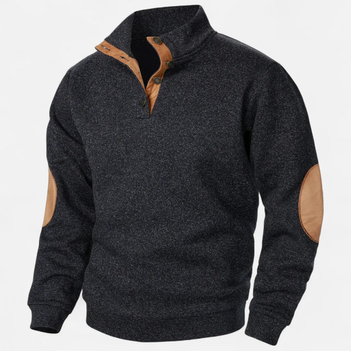 Men’s Heritage Stand-Collar Knit Sweater