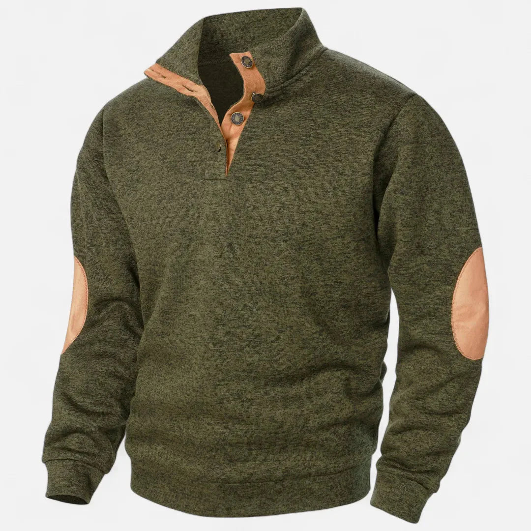 Men’s Heritage Stand-Collar Knit Sweater
