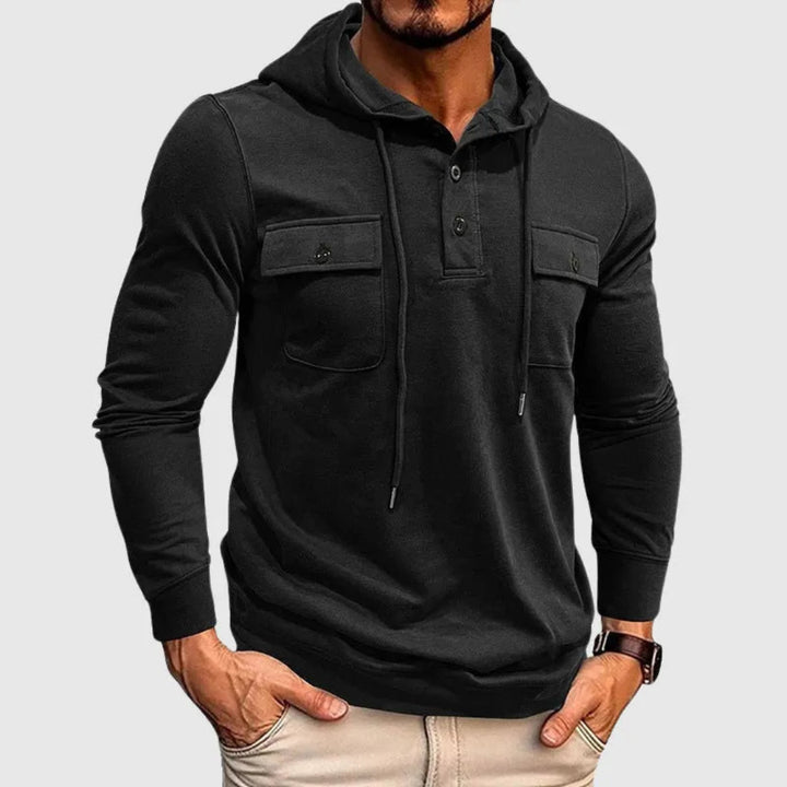 Men's Hooded Drawstring Sweatshirt