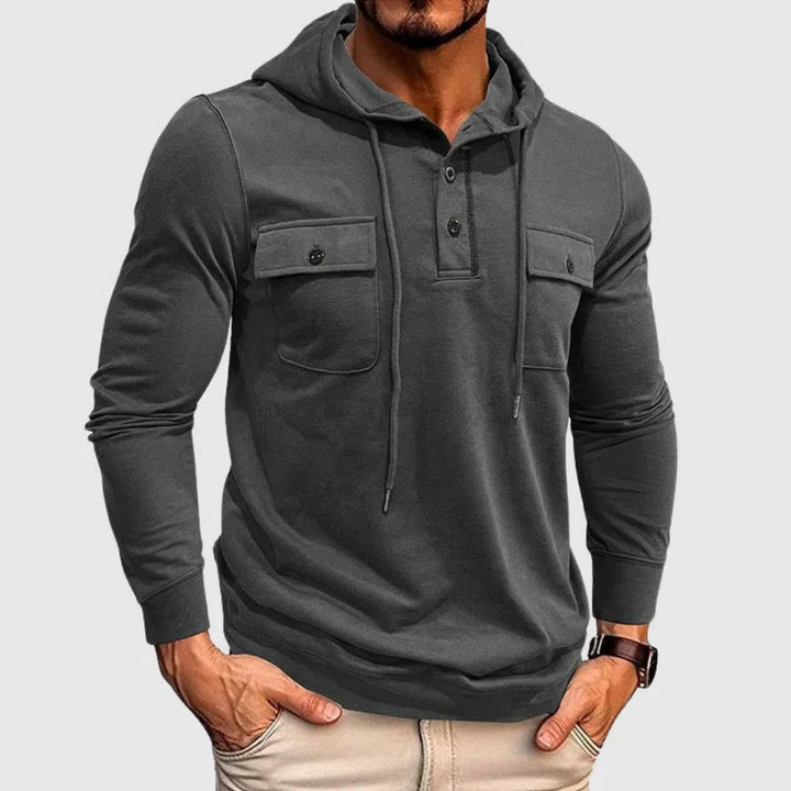 Men's Hooded Drawstring Sweatshirt