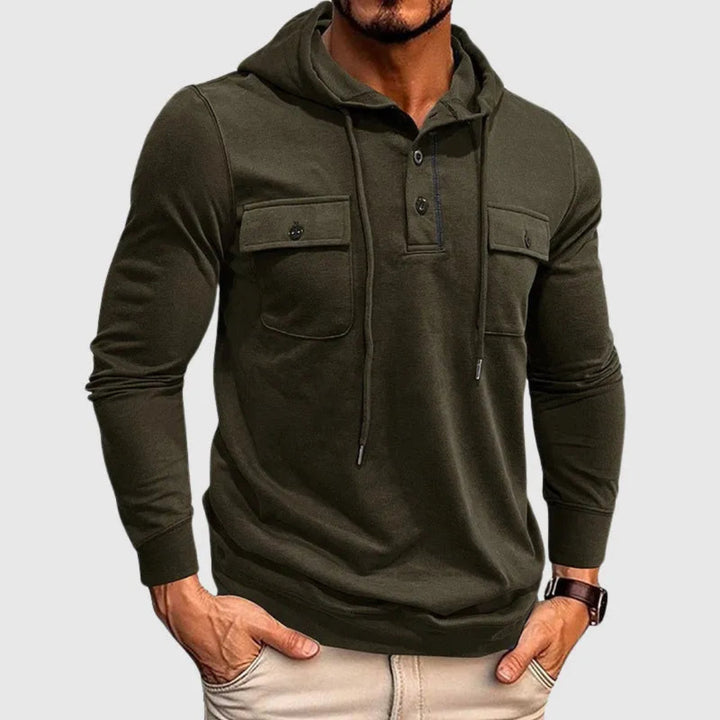 Men's Hooded Drawstring Sweatshirt