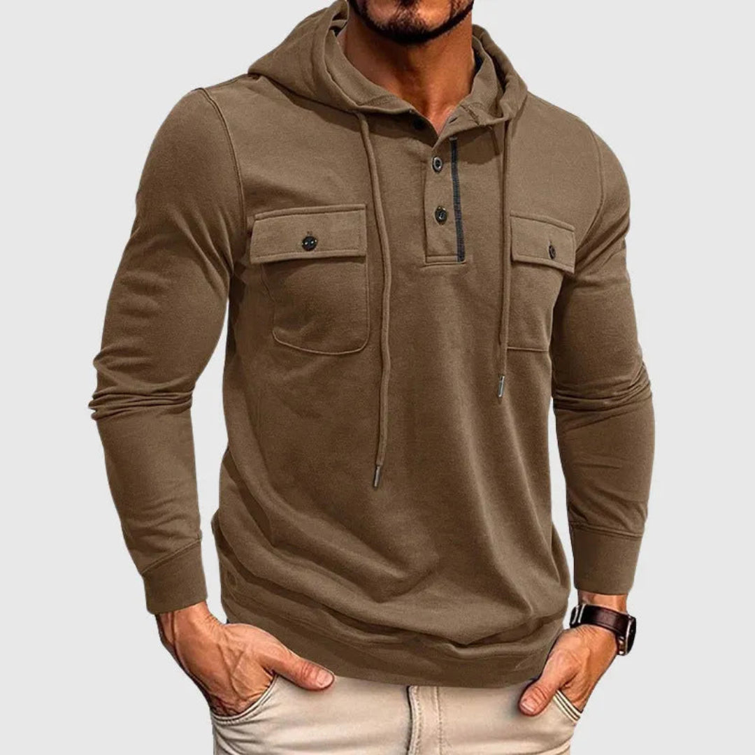 Men's Hooded Drawstring Sweatshirt