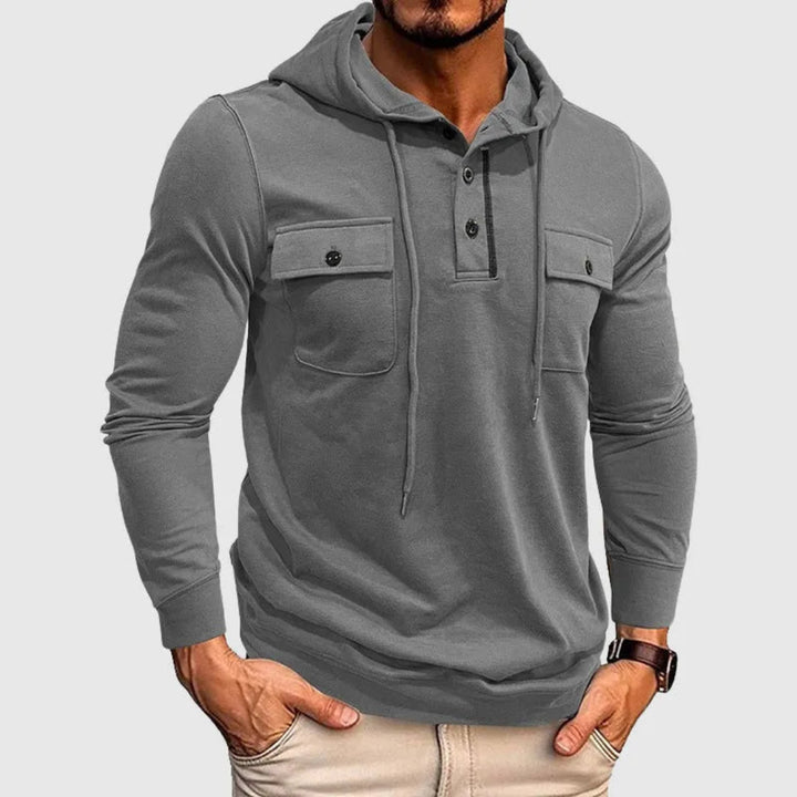 Men's Hooded Drawstring Sweatshirt