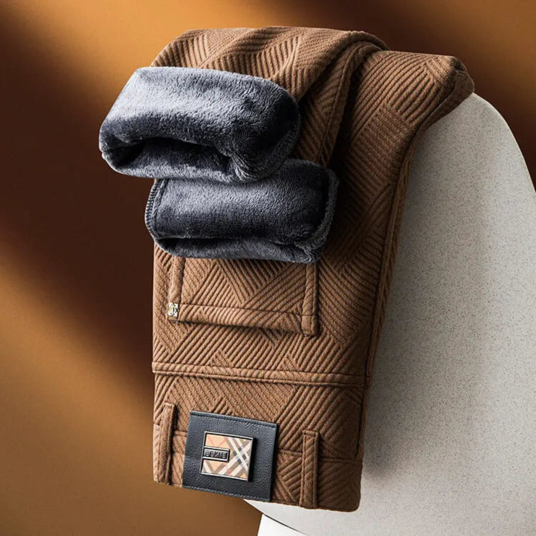 Men's Jacquard Knit Stretch Pants