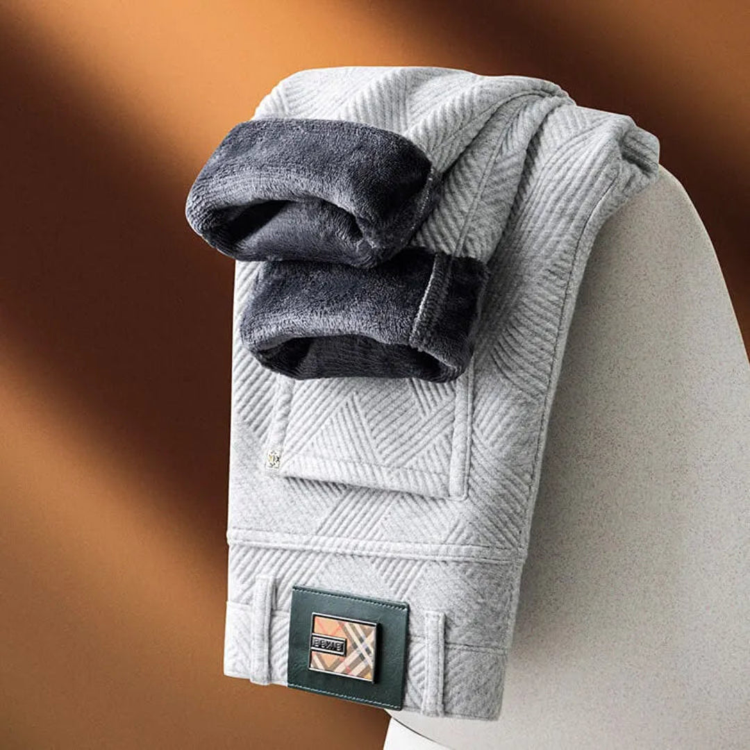 Men's Jacquard Knit Stretch Pants