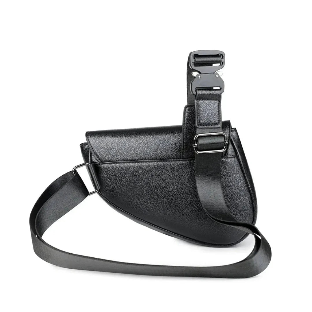 Men’s Leather Saddle Crossbody Bag