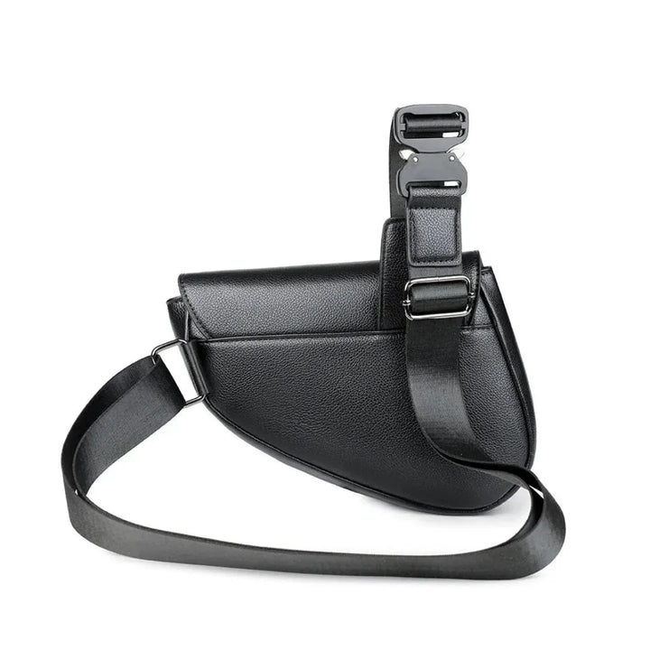 Men’s Leather Saddle Crossbody Bag