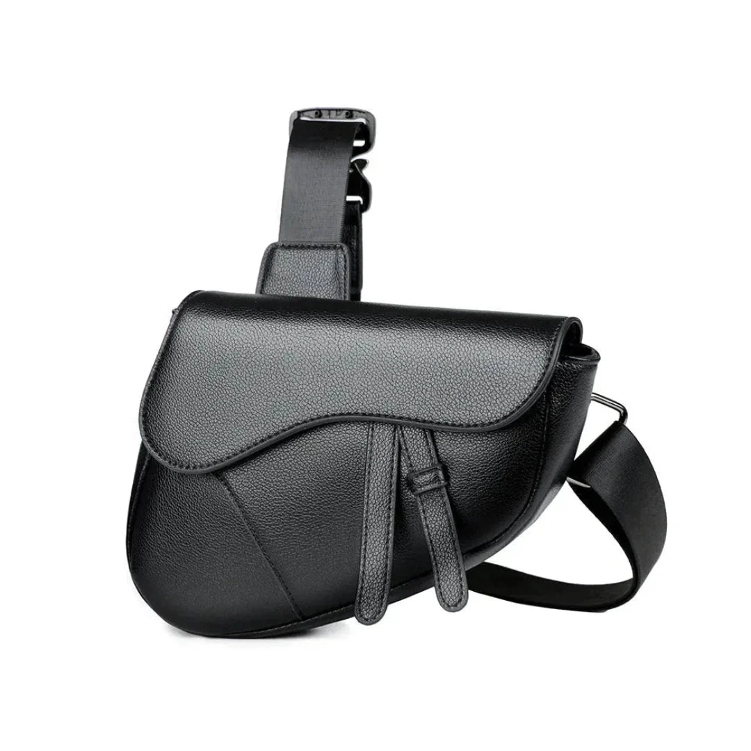 Men’s Leather Saddle Crossbody Bag