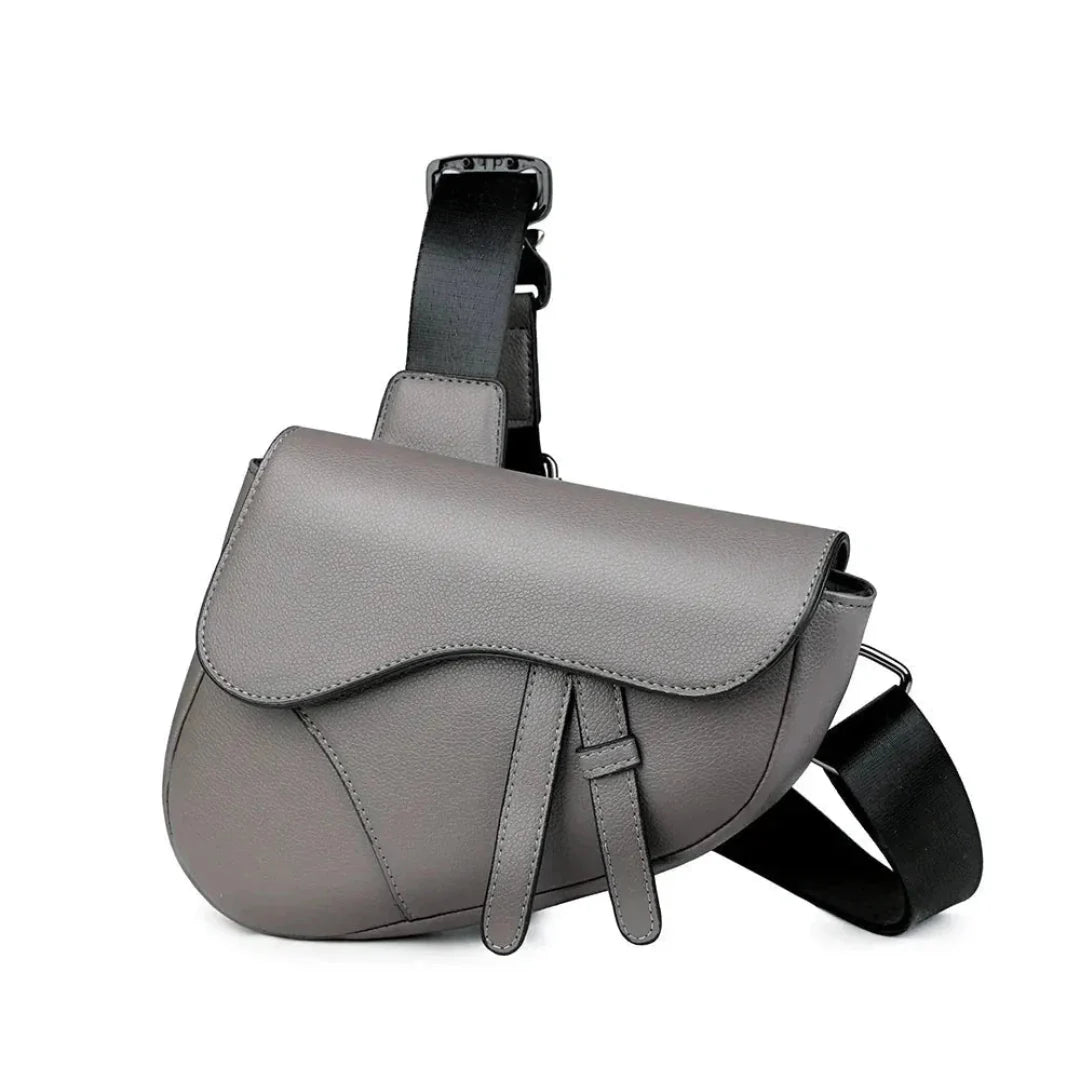 Men’s Leather Saddle Crossbody Bag