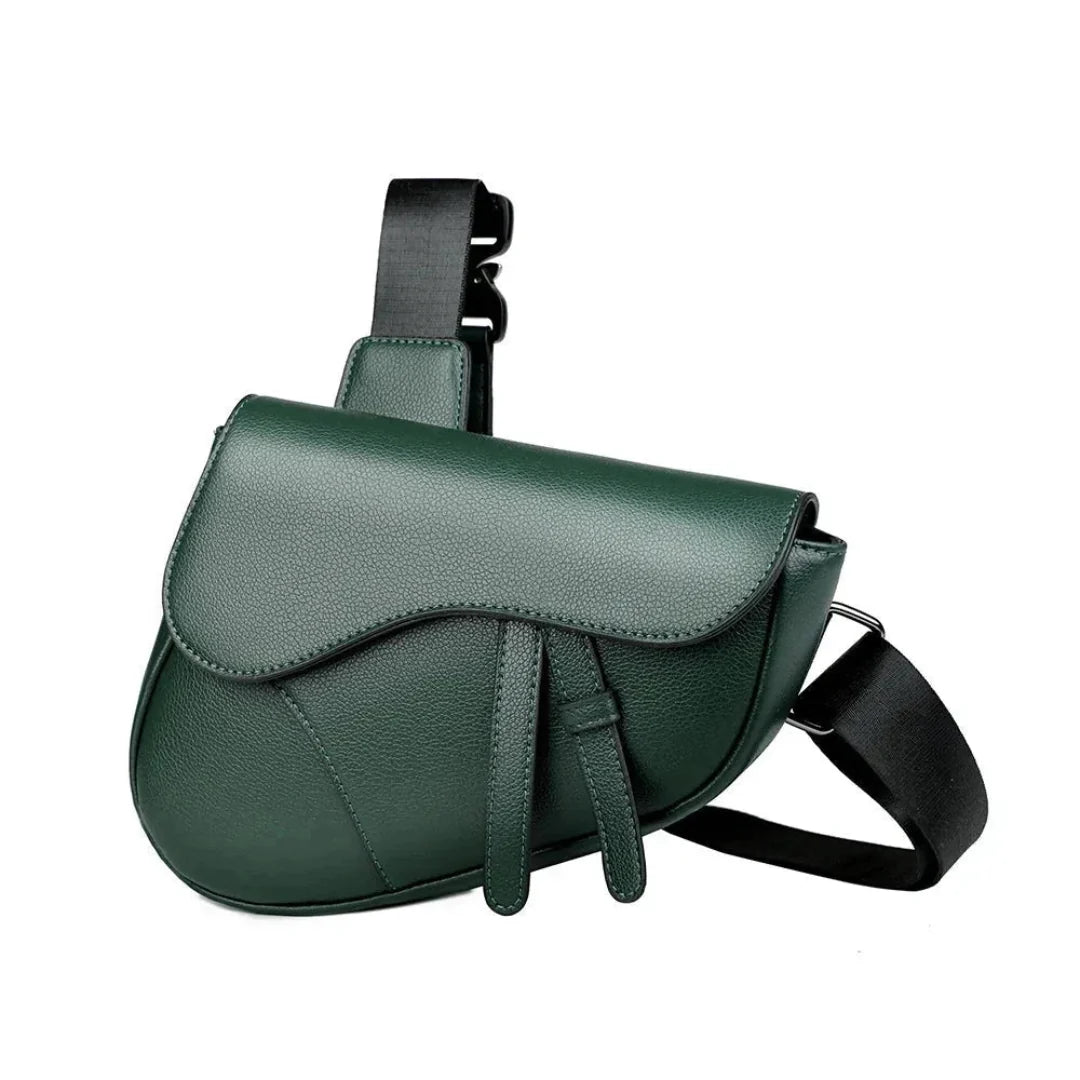 Men’s Leather Saddle Crossbody Bag