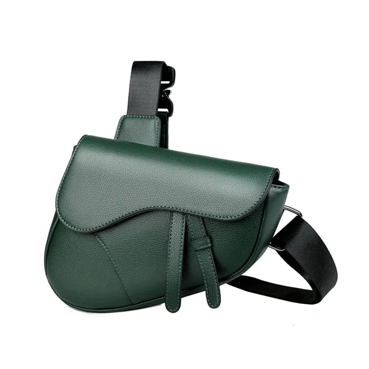 Men’s Leather Saddle Crossbody Bag